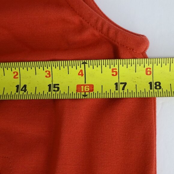 Talbots Rust Sleeveless Sheath Dress Women Size 6 Pockets Exposed Zipper Closure - Picture 7 of 9